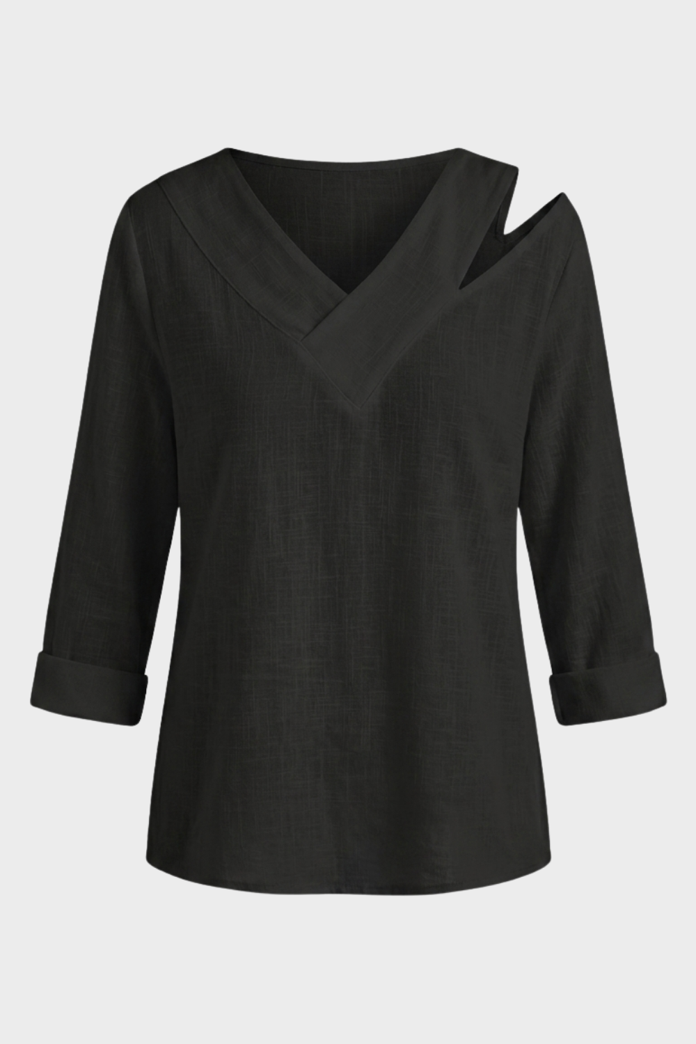 Damen Asymmetrisches Oberteil | V-Ausschnitt