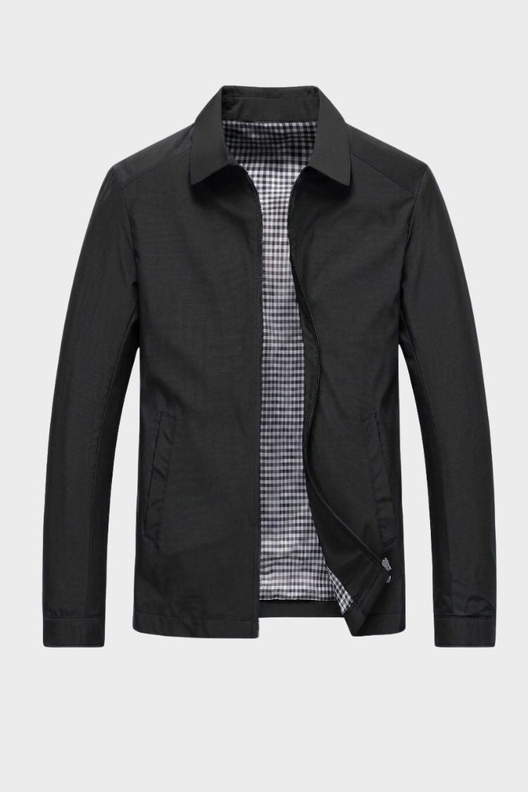 Herren Harrington-Jacke | Umlegekragen & Reißverschluss