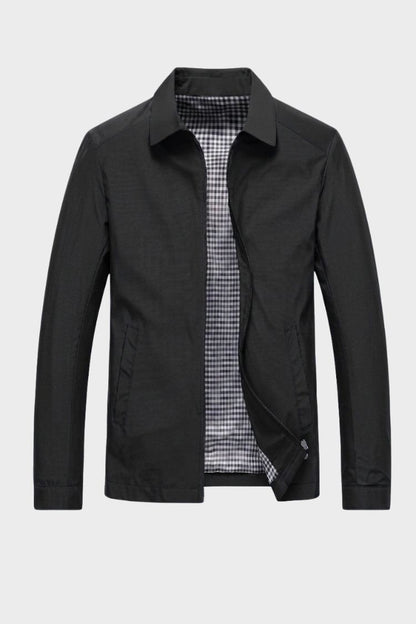 Herren Harrington-Jacke | Umlegekragen & Reißverschluss