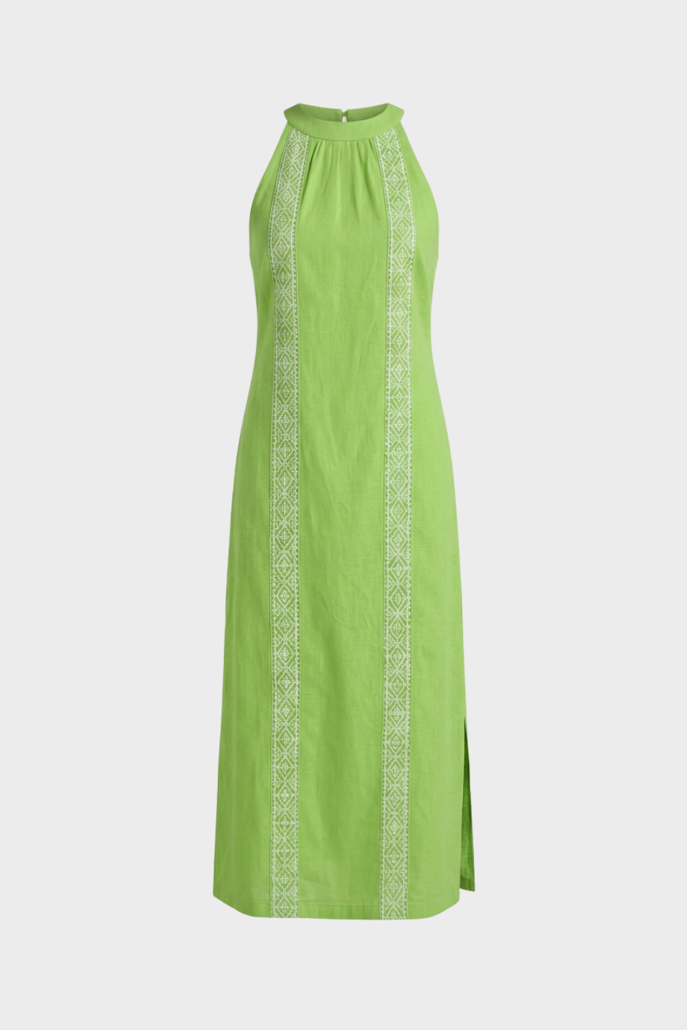 Damen Maxikleid | Stehkragen Slim