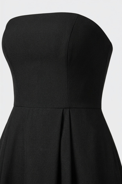 Damen Trägerloses Maxikleid | A-Linie
