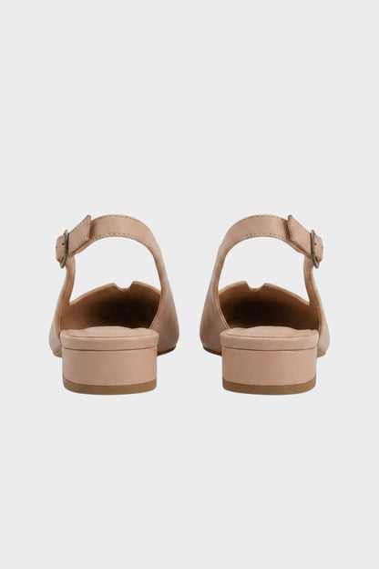 Damen Spitze Slingback-Pumps | Zweifarbige Vorderpartie