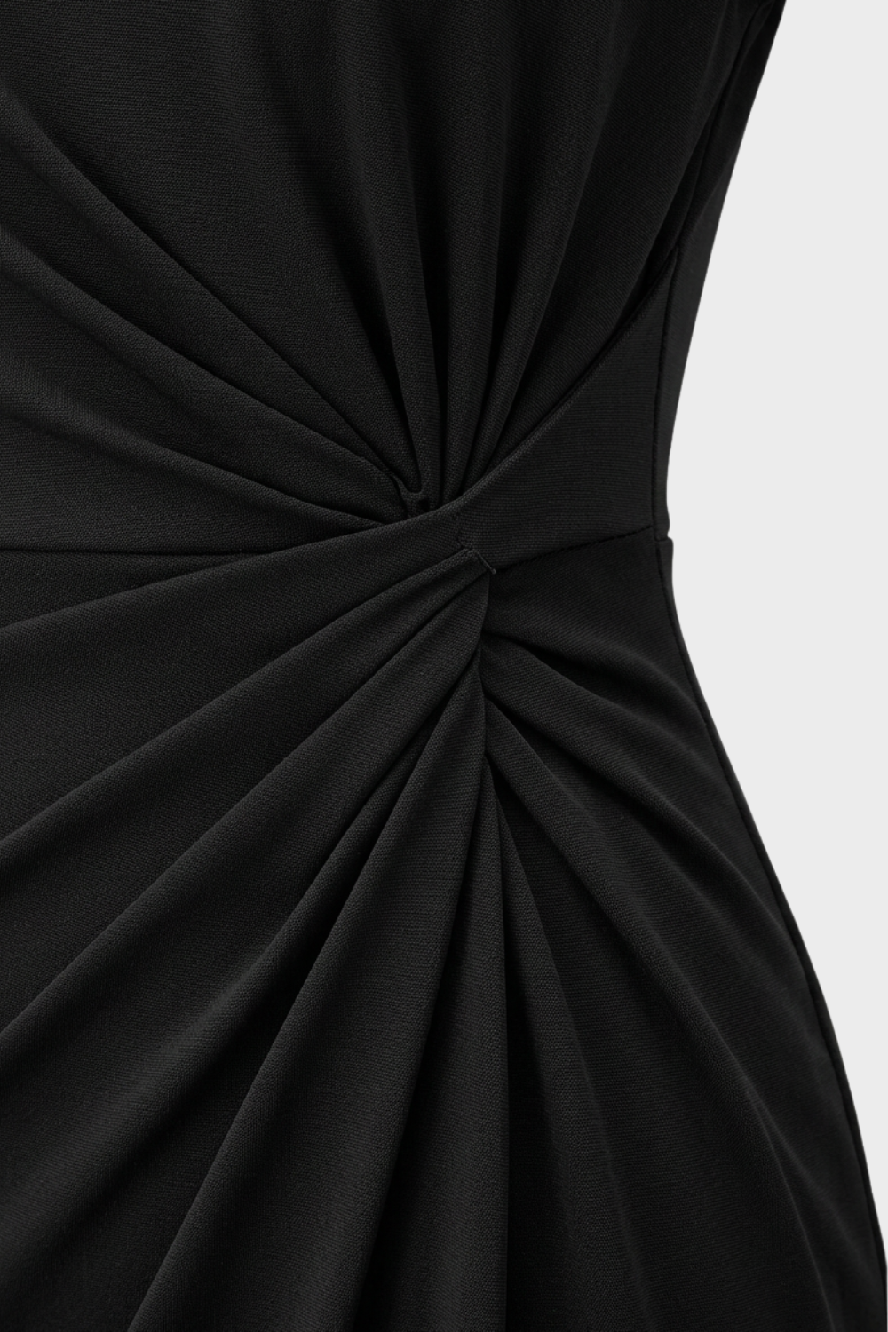 Damen Gerafftes Midikleid | Flügelärmel