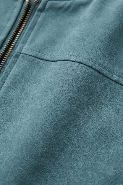 Herren Freizeit-Bomberjacke | Stehkragen & Klare Zip-Front
