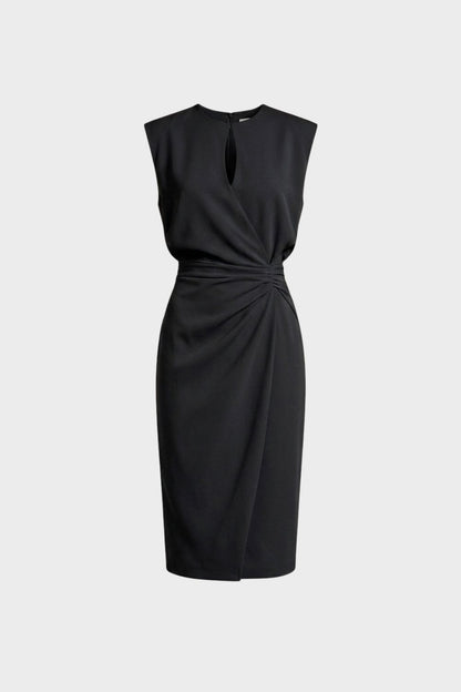 Damen Drapiert Etuikleid | Elegant