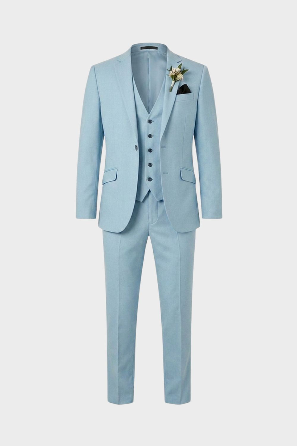 Anzug Herren Dreiteiler Slim Fit