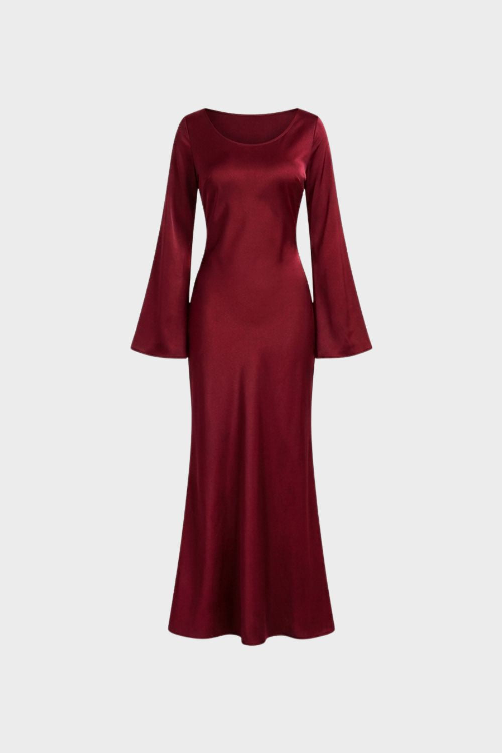 Damen Langarm Maxikleid | Elegant