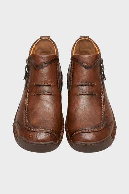 Herren Freizeit-Sneaker | Seitenzipper & Schnürdesign