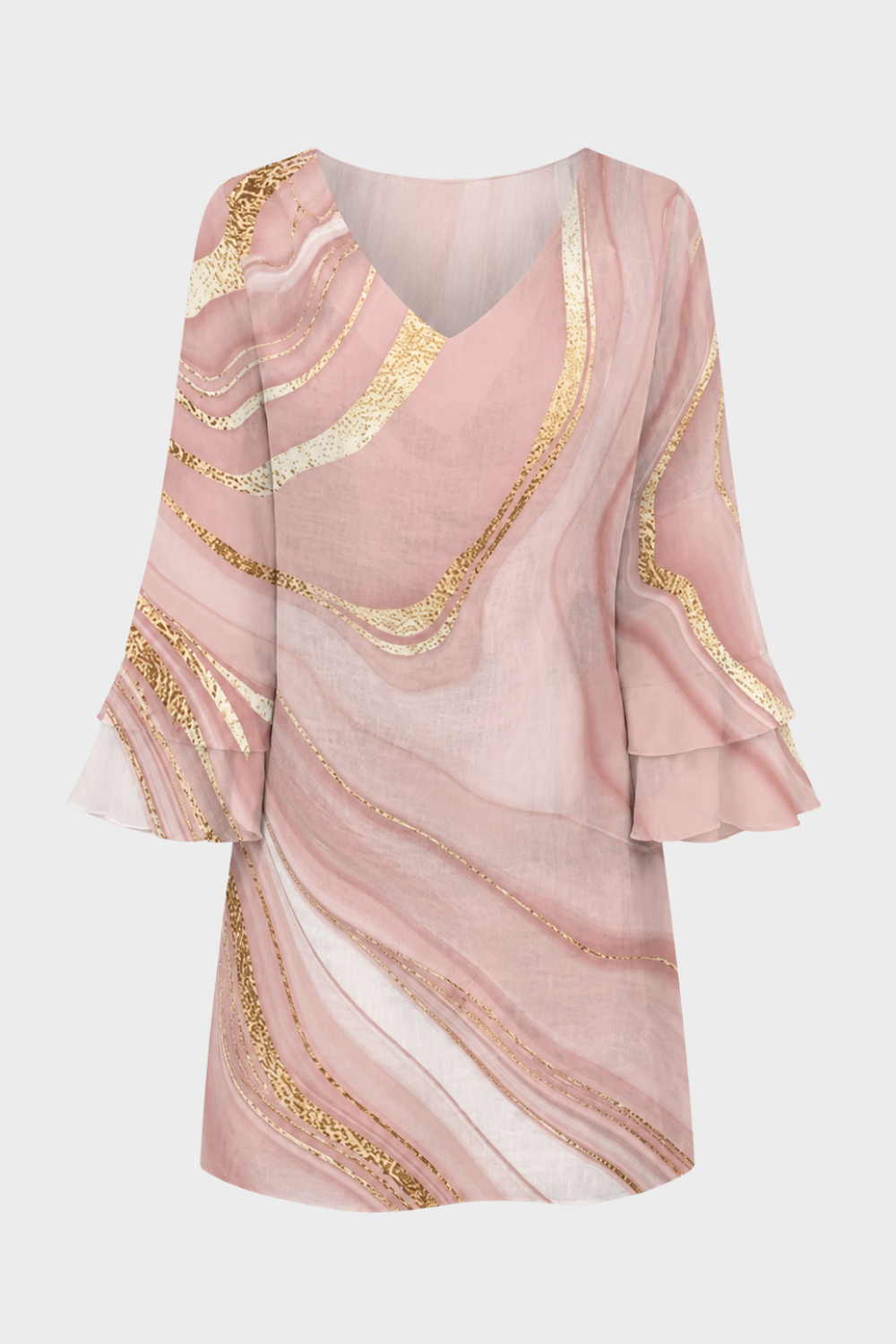 Damen Minikleid Print | Glocke