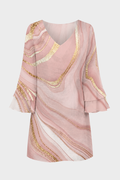 Damen Minikleid Print | Glocke