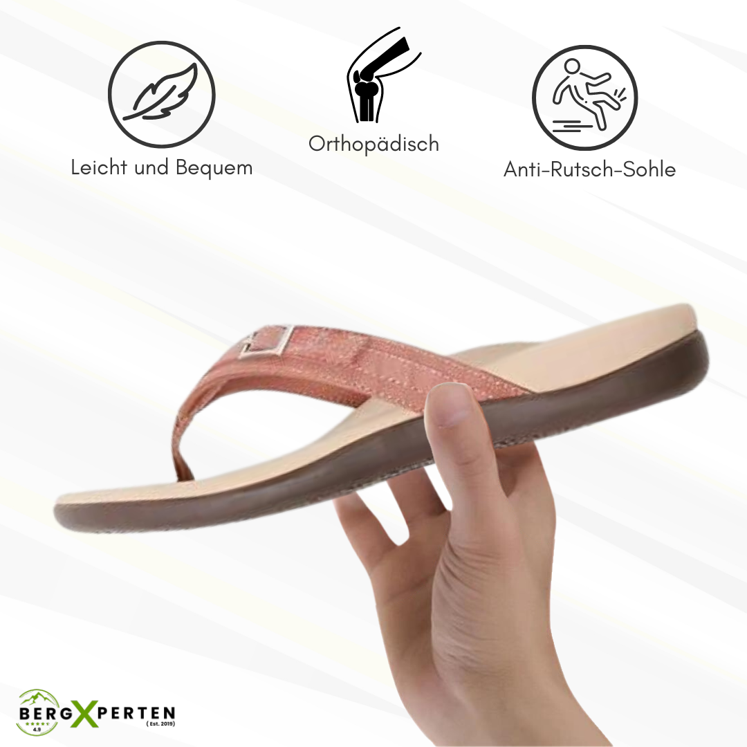 Damen Orthopädische Sandalen – Materialdetail mit rutschfester Profilierung