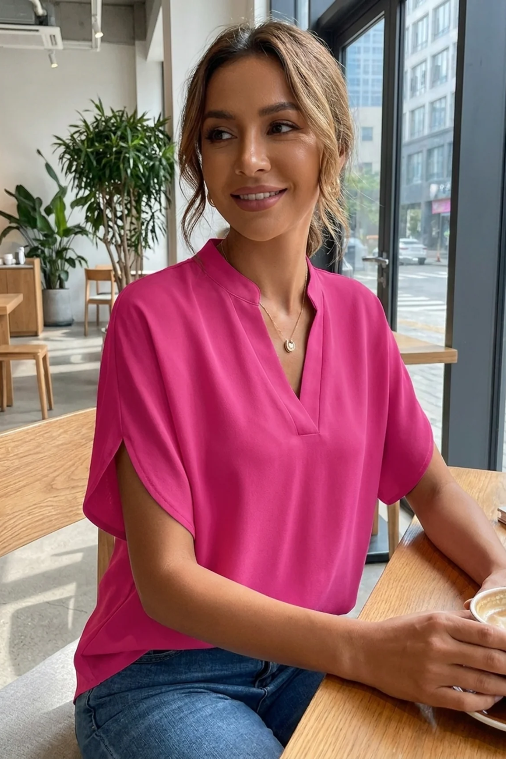 Damen Sommerbluse | Kurzarm Capsule