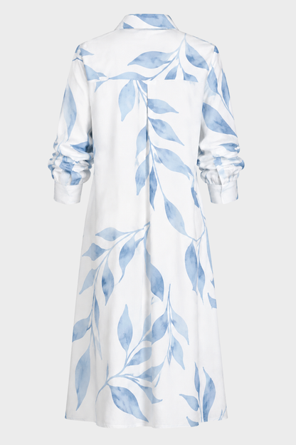 Damen Boho Hemdblusenkleid | Maxi