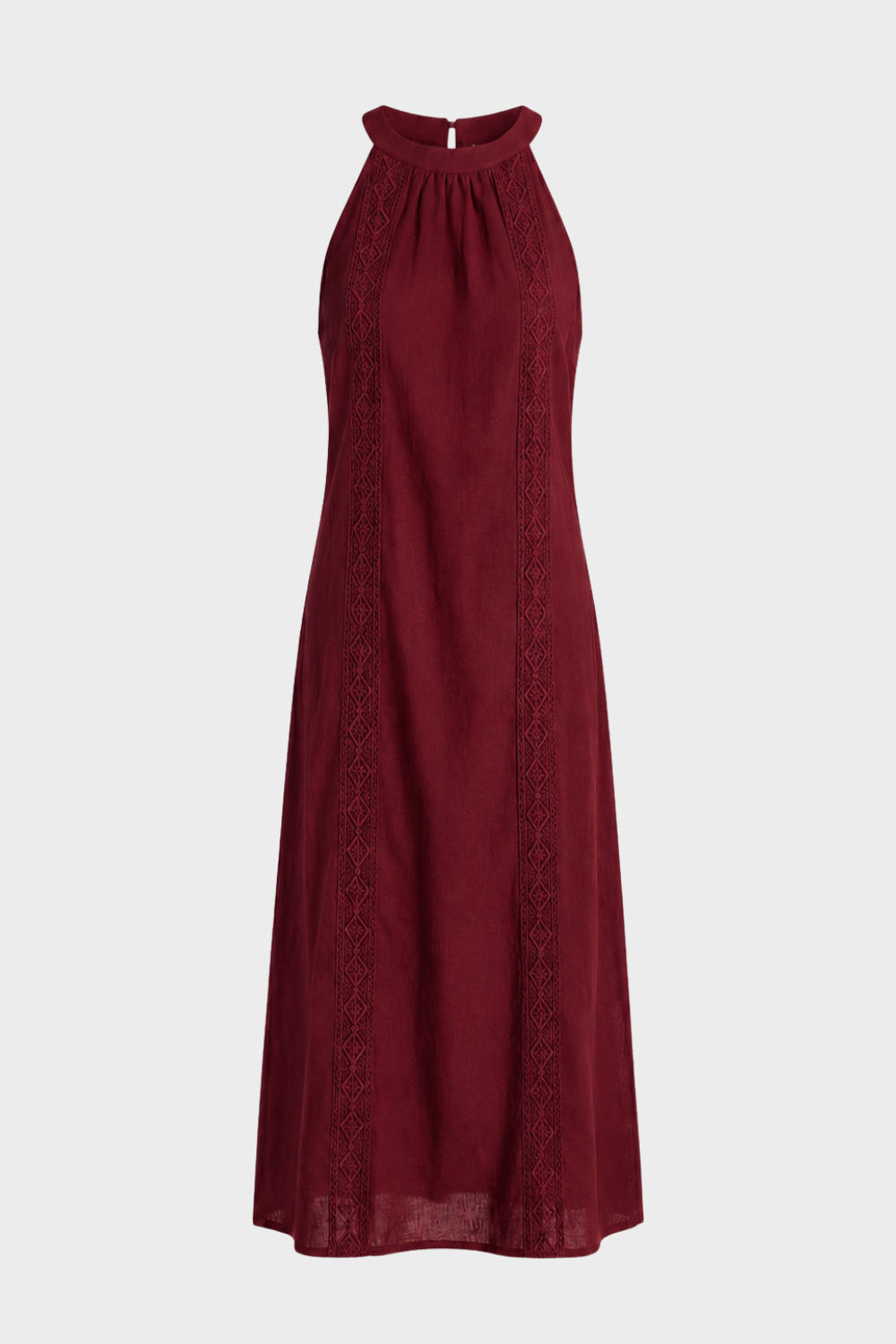 Damen Spitzen Maxikleid | Ärmellos