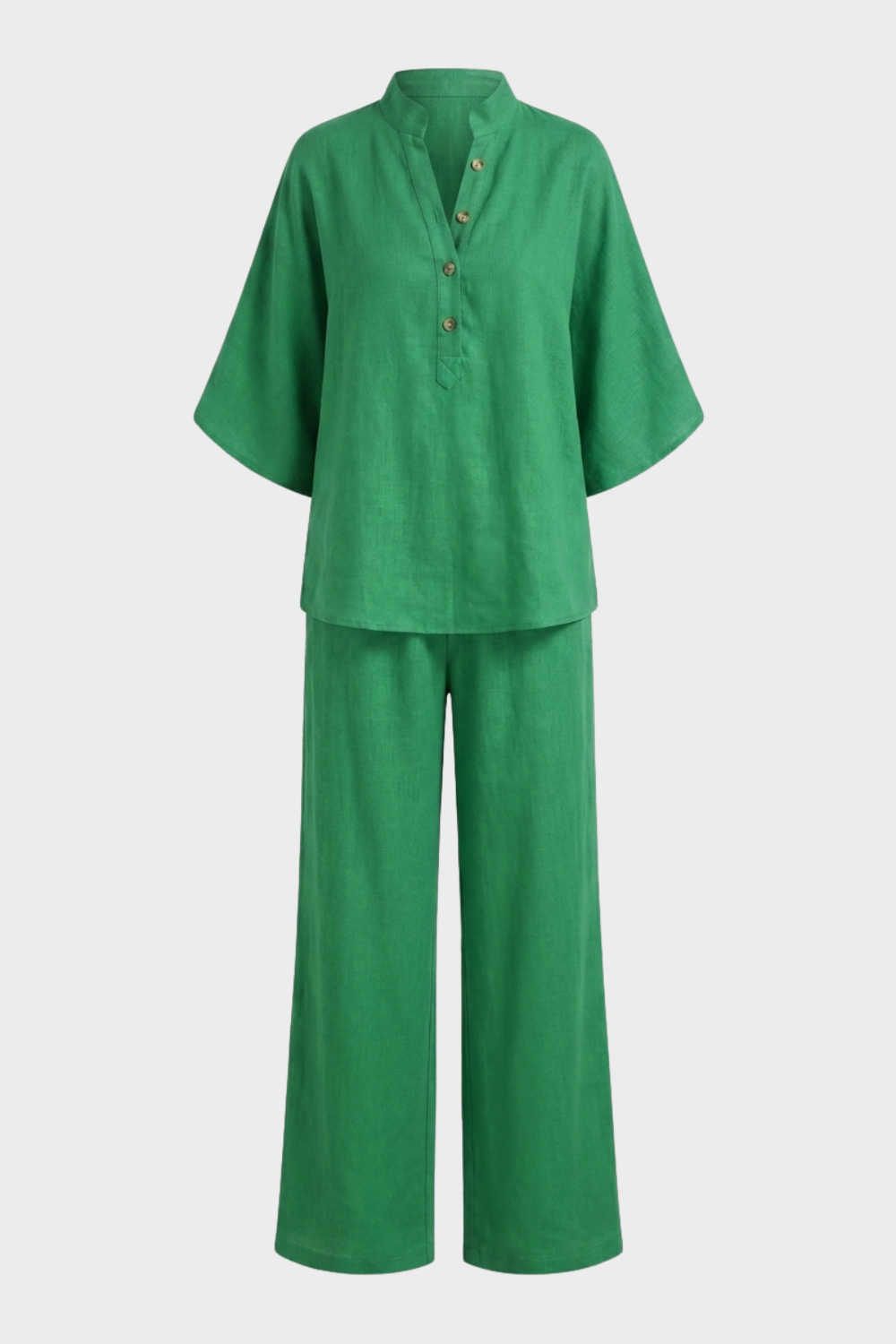 Damen Leinenset | Oberteil & Hose