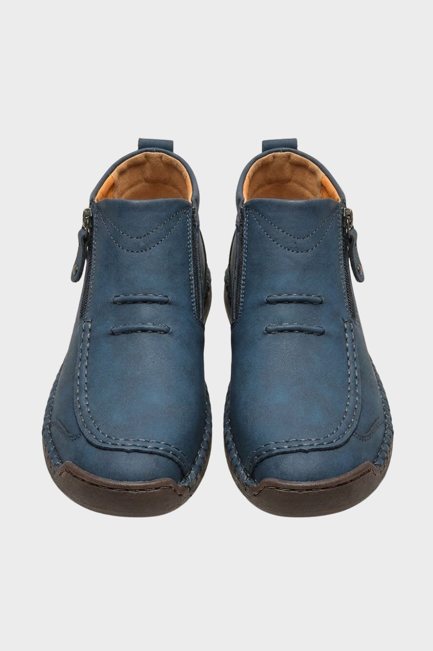 Herren Freizeit-Sneaker | Seitenzipper & Schnürdesign