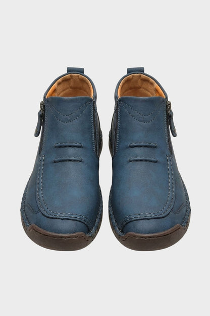 Herren Freizeit-Sneaker | Seitenzipper & Schnürdesign
