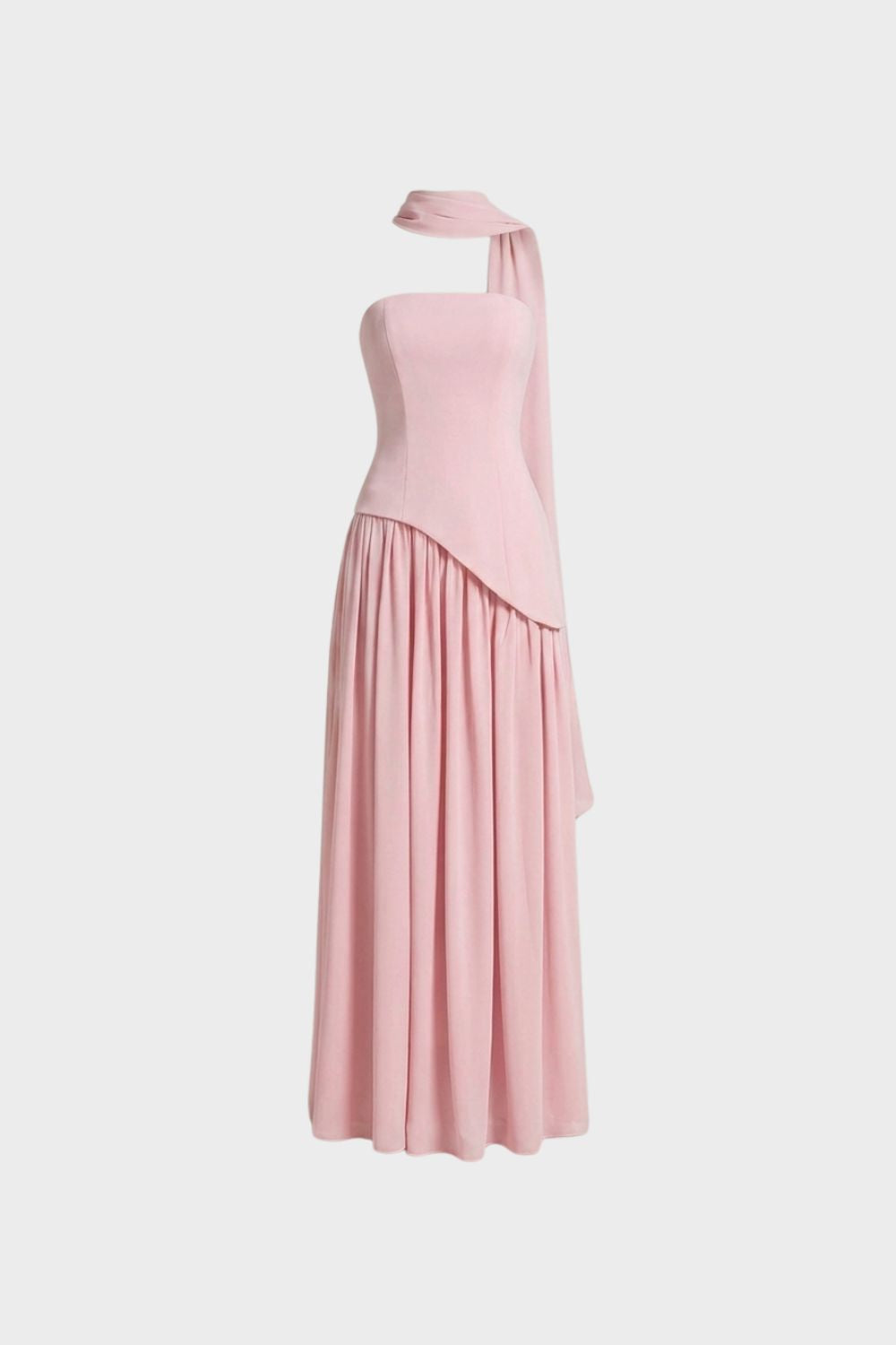 Damen Trägerlos Maxikleid | Elegant