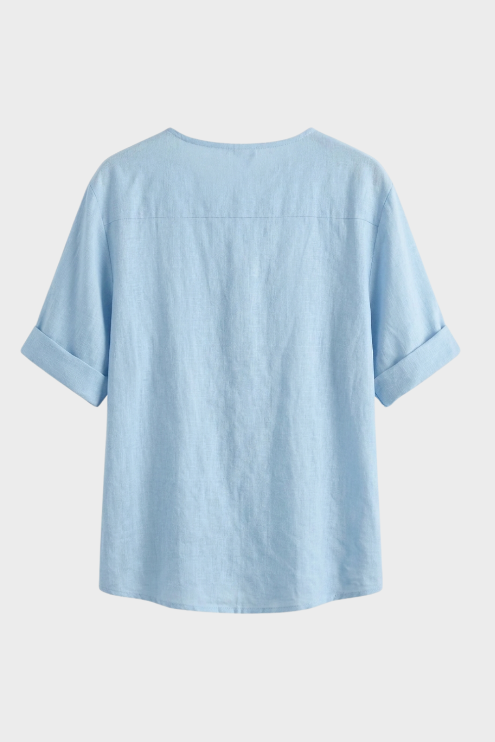 Damen Leichte Leinenbluse | Knöpfe