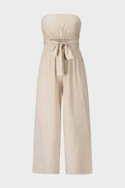 Damen Jumpsuit | Strapless Wide-Leg