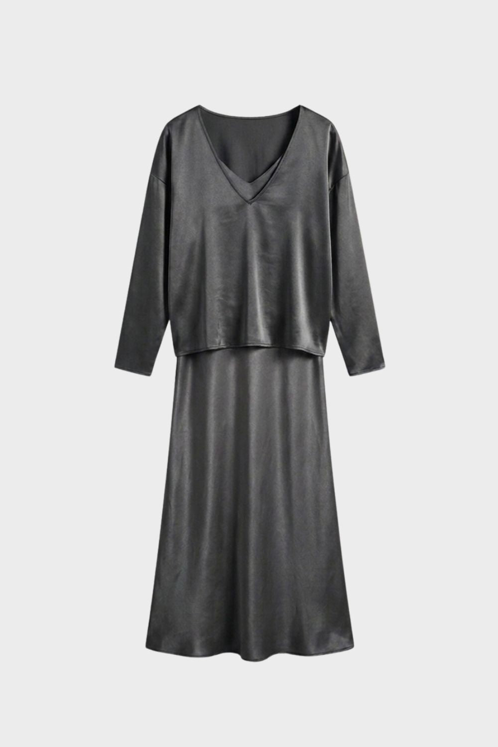 Damen Satin Midikleid | Twin-Set