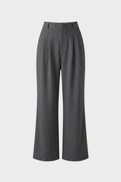 Stoffhose Damen Weite Hose mit Hoher Taille