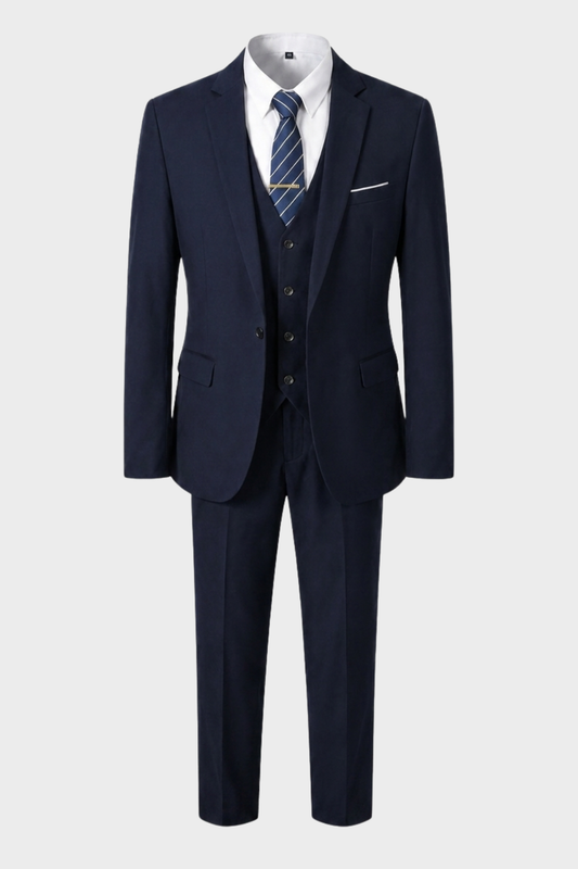 Anzug Herren Dreiteiler Slim Fit