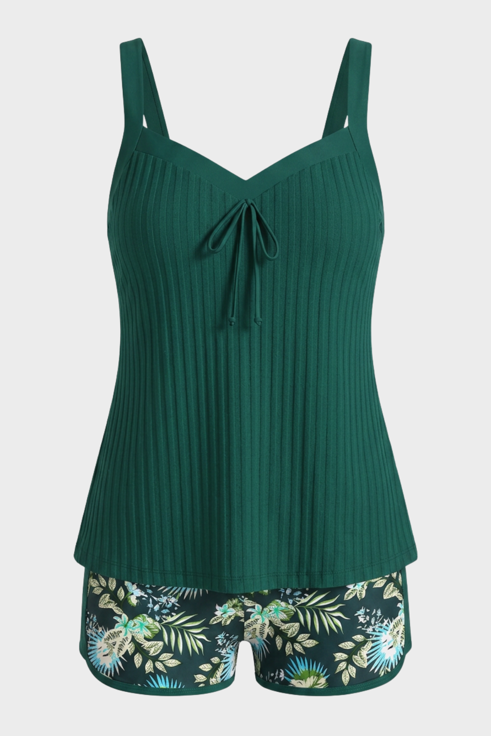 Damen Tankini Set | Tropische Shorts