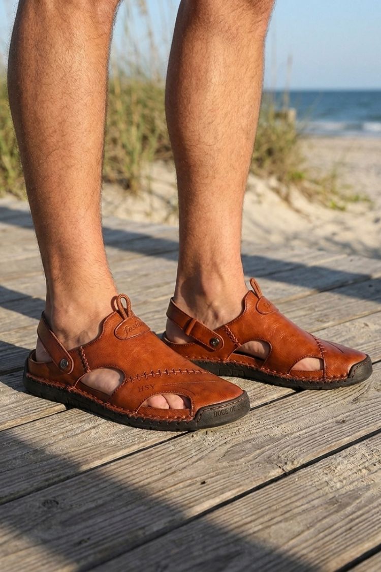 Herren Fisherman Sandalen | Geschlossene Zehenpartie