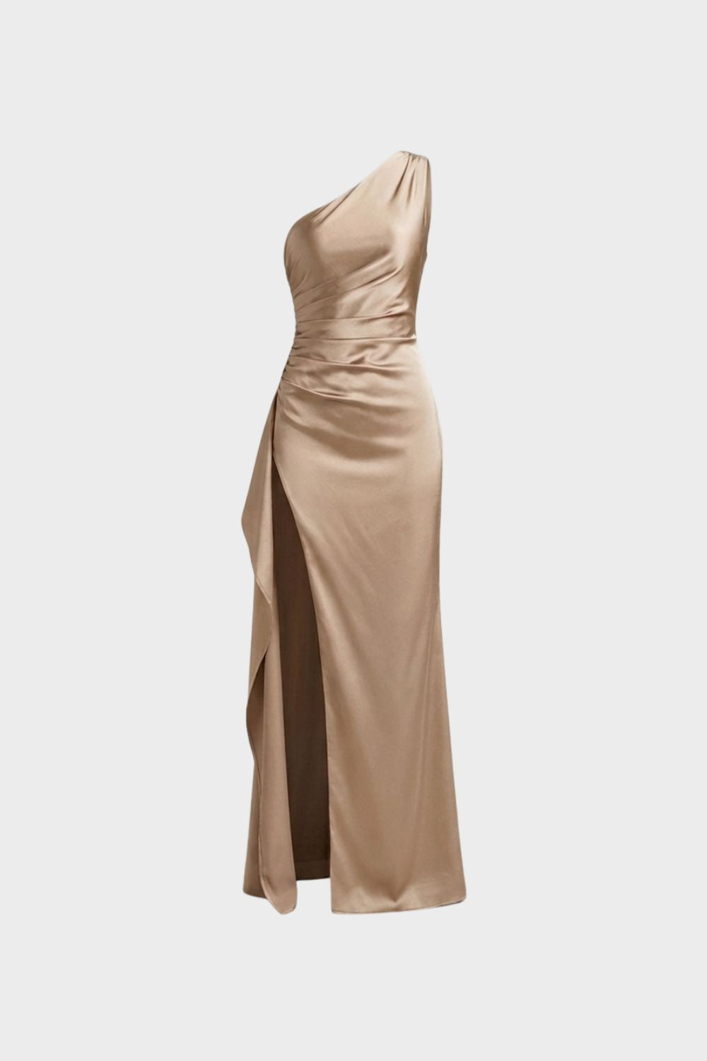 Damen One-Shoulder Kleid | Schlitz