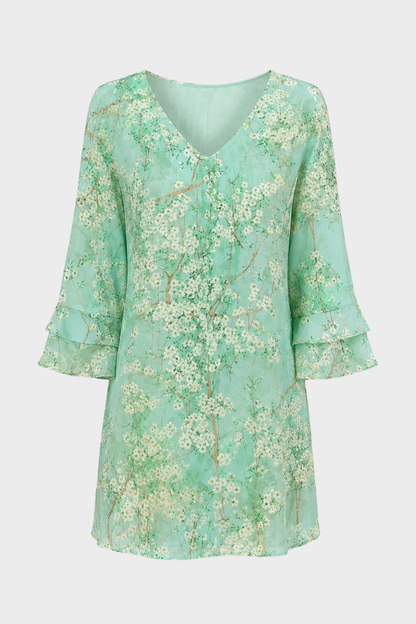 Damen Minikleid Print | Glocke
