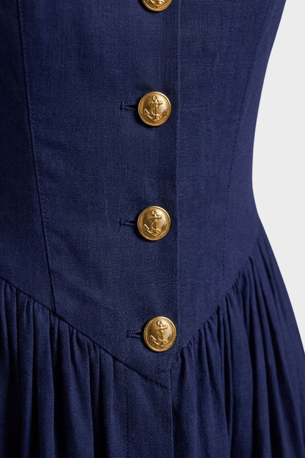 Damen Kragen Sommerkleid | Ärmellos