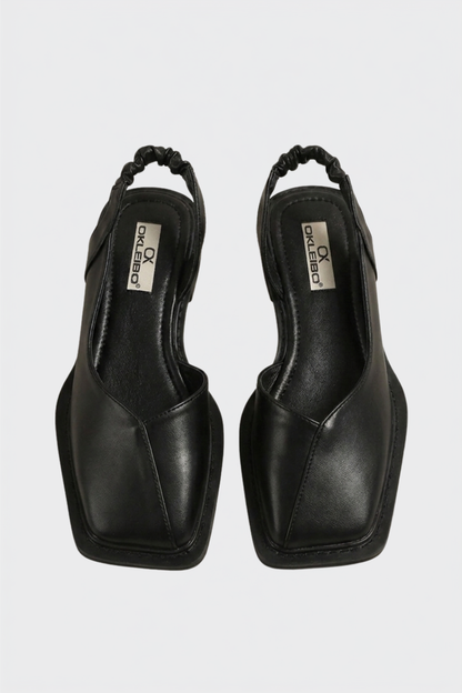 Damen Slingback Ballerinas | Eckige Zehenpartie