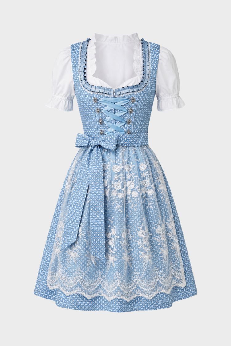 Damen Dirndlkleid | Taillenbetonte Form & Weiter Rock