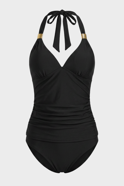 Damen Neckholder Badeanzug | Bauchformend