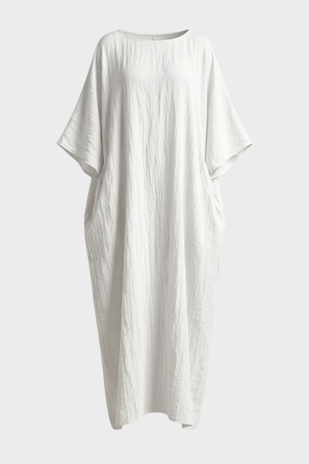 Damen Leinen Kaftankleid | Maxi
