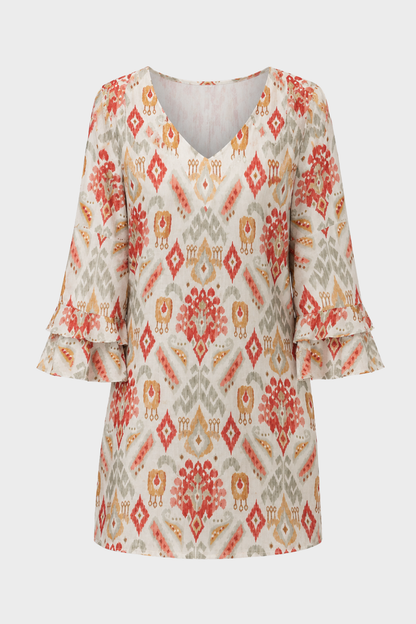 Damen Minikleid Print | Glocke