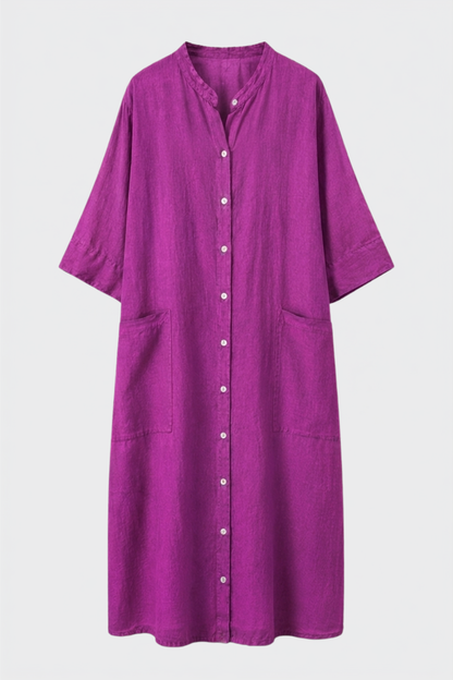 Damen Hemdblusenkleid | Knopfleiste