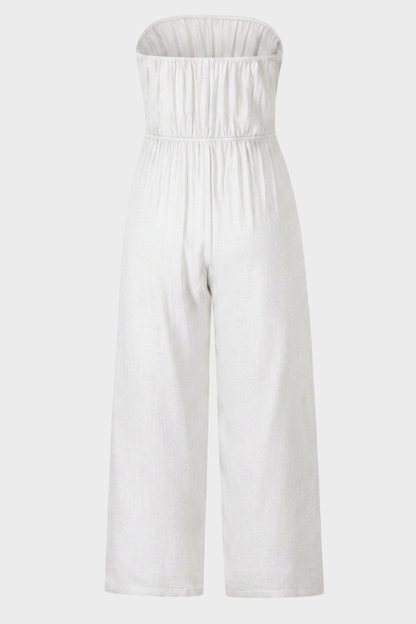 Damen Jumpsuit | Strapless Wide-Leg