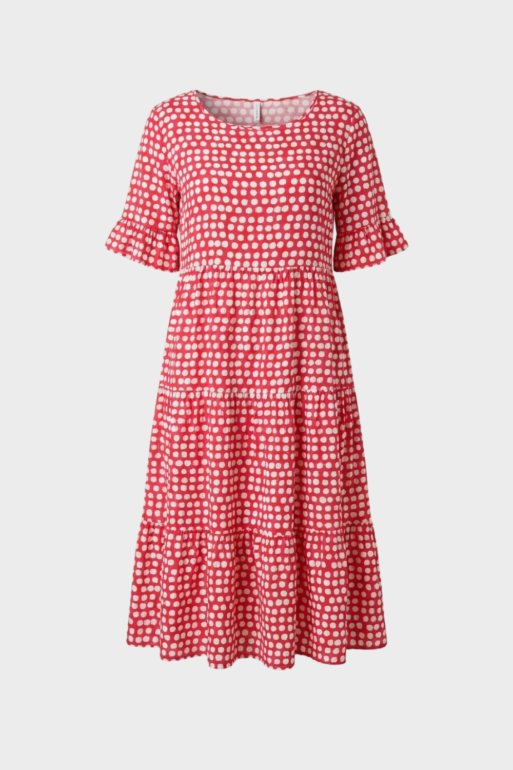 Damen Florales Midikleid | Puffärmel