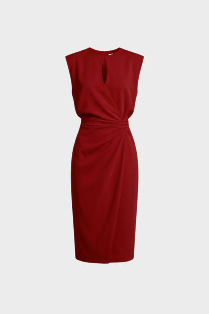 Damen Drapiert Etuikleid | Elegant