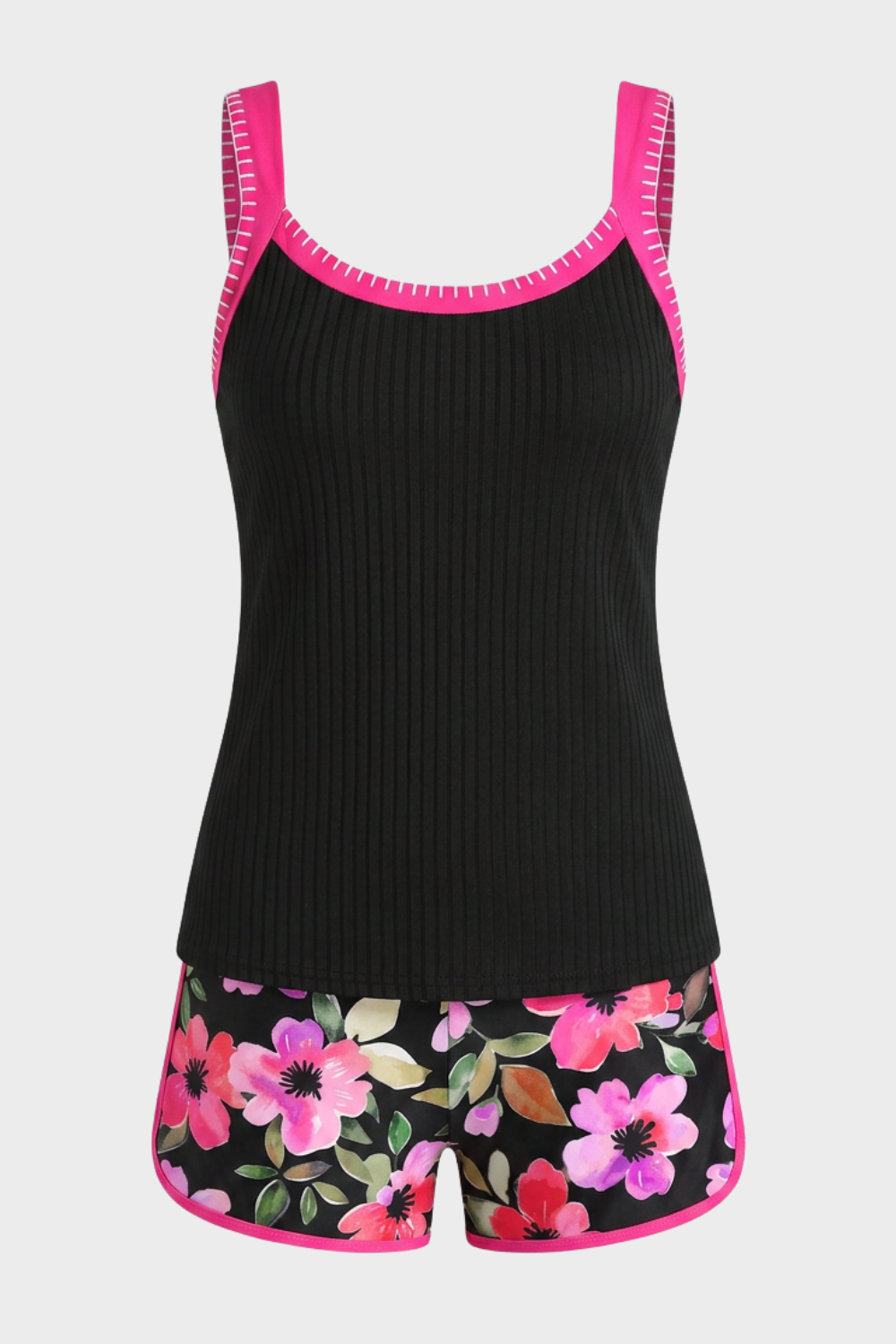 Damen Tankini Set | Blumenshorts