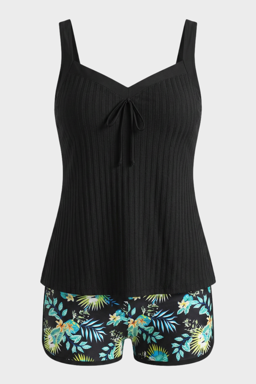 Damen Tankini Set | Tropische Shorts