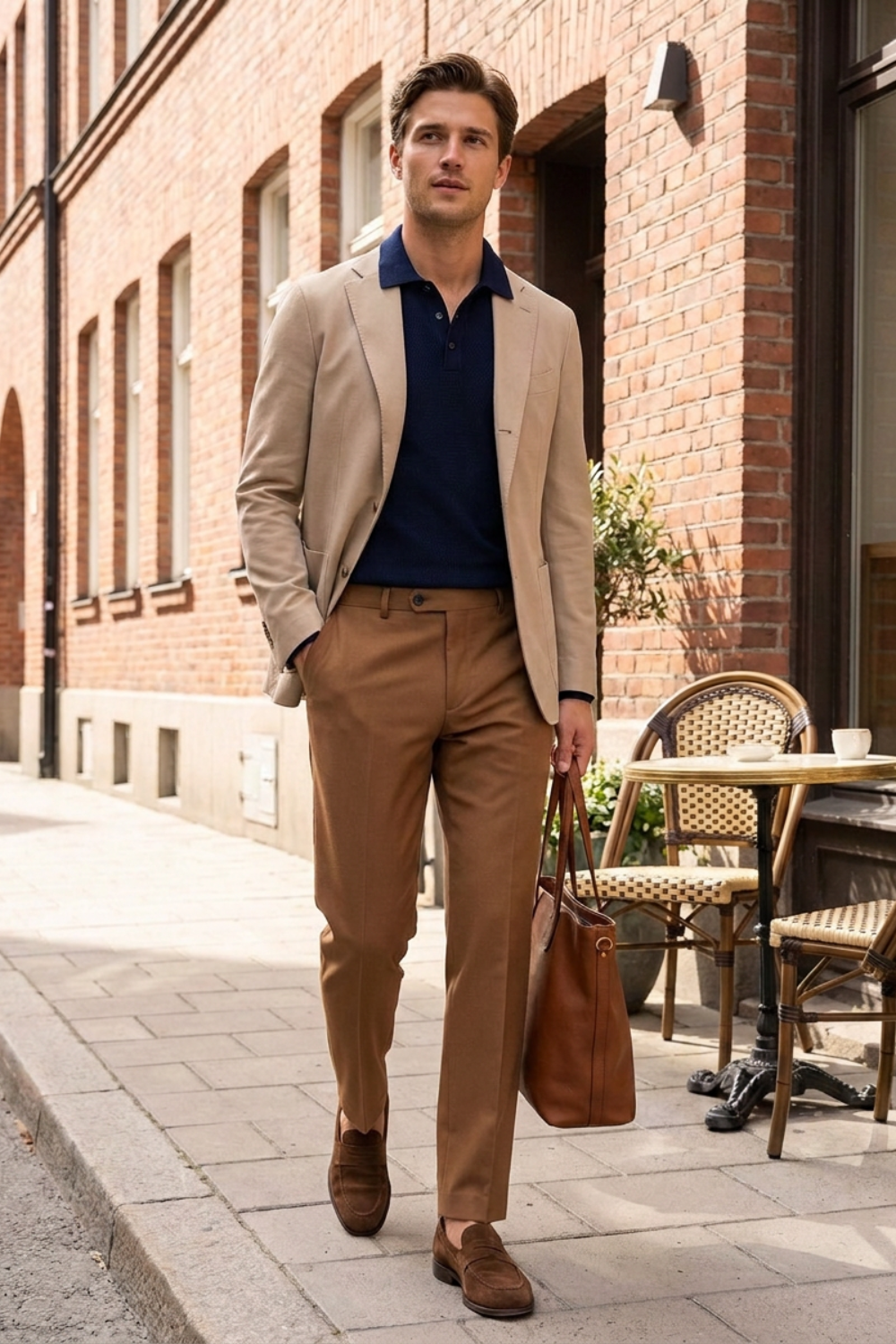 Anzughose Herren Stoffhose Slim Fit