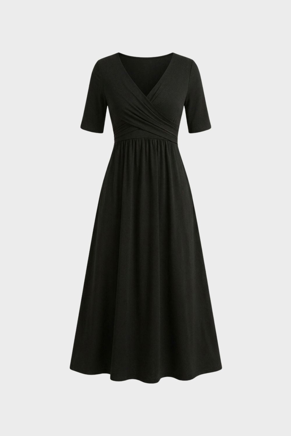 Damen Wickel Midikleid | Elegant