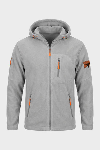 Herren Kapuzenjacke | Frontreißverschluss & Brusttasche