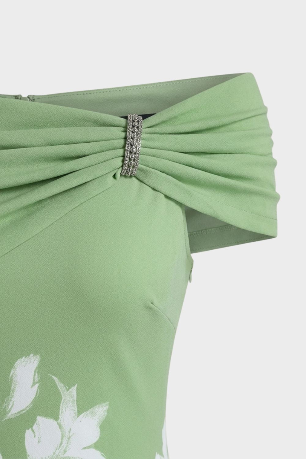 Damen Bardot Midikleid | Floral
