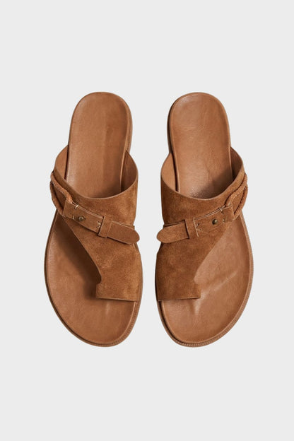 Damen Zehentrenner Sandalen | Flach