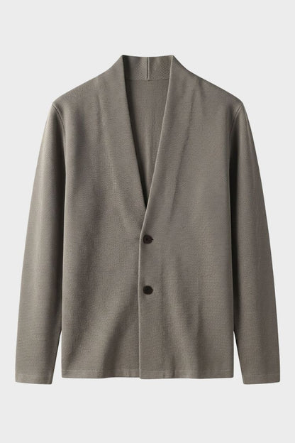 Herren Offene Strickjacke | Stehkragen