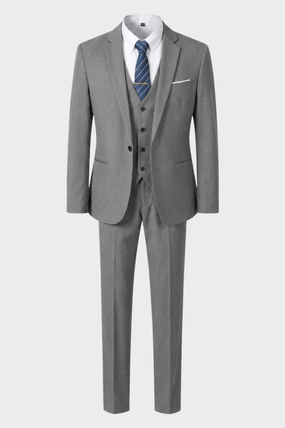 Anzug Herren Dreiteiler Slim Fit